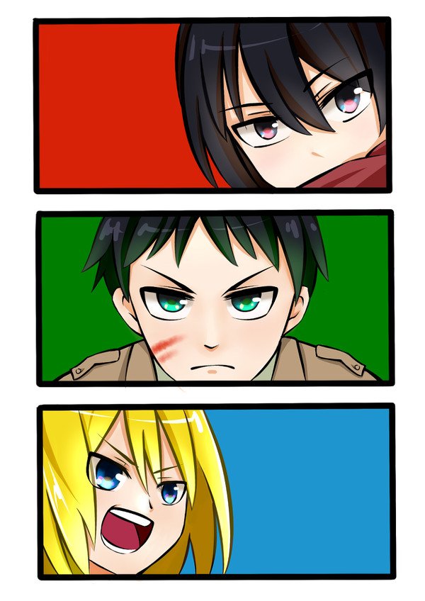 【进撃の巨人】三人