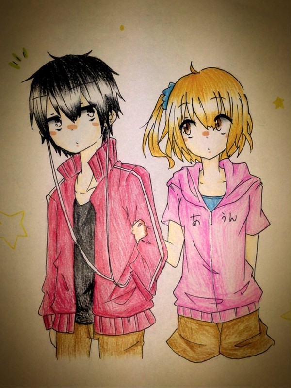 如月兄妹描いてみました！