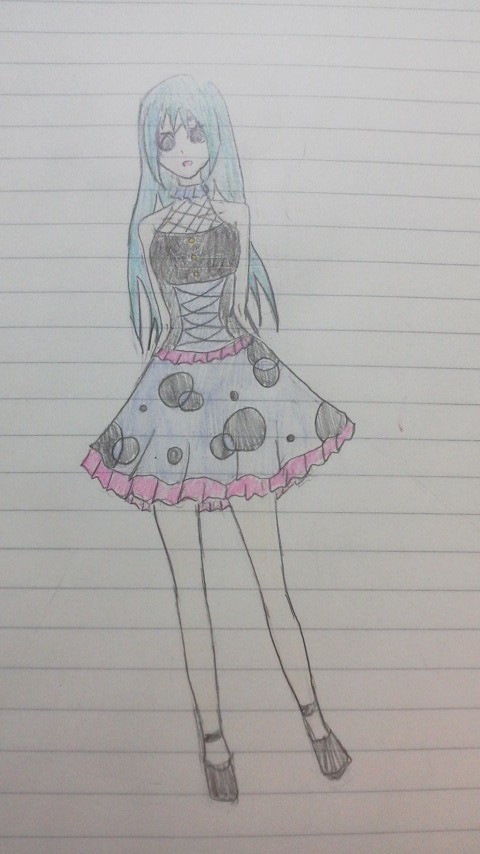 [初投稿]　ゴスロリチックに描いてみました！！