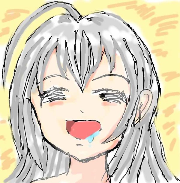 めっちゃ嬉しそうな表情のニャル子さん