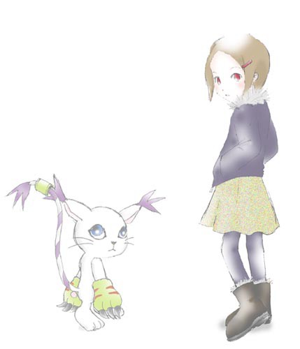 ヒカリとテイルモン