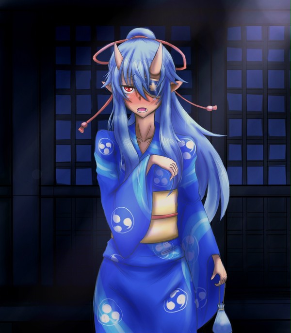 浴衣ライヤさん（背景無し差分付き）