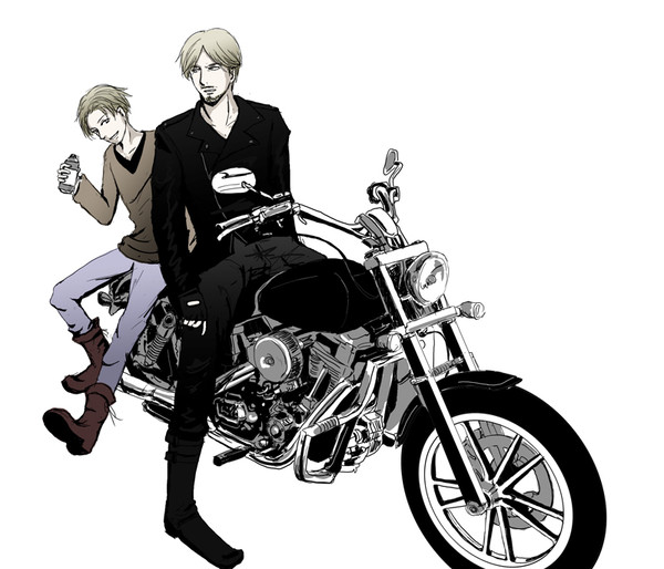 バイクとミケナナ