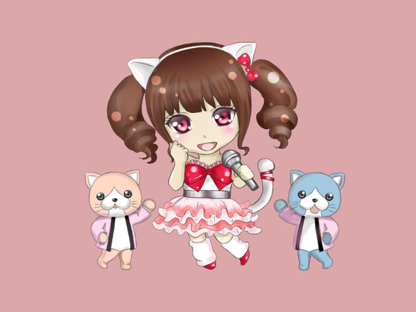 ゆかりんとくすんだ猫とくすんでない猫