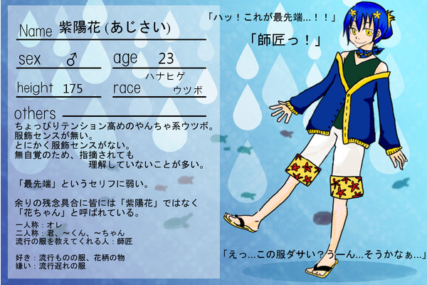 【ぴくうみ】紫陽花【キャラシ】