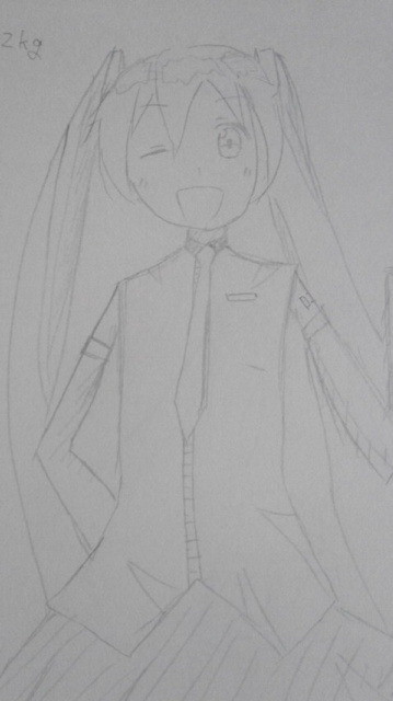ミクさん書いてみた