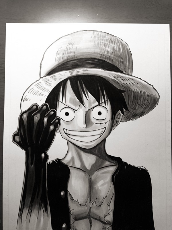 白黒ルフィ