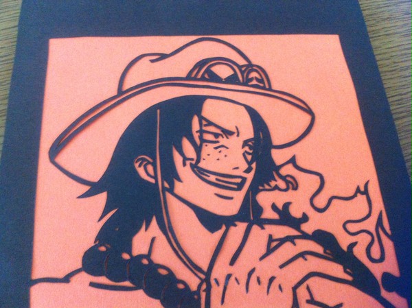 エース 　　 切り絵