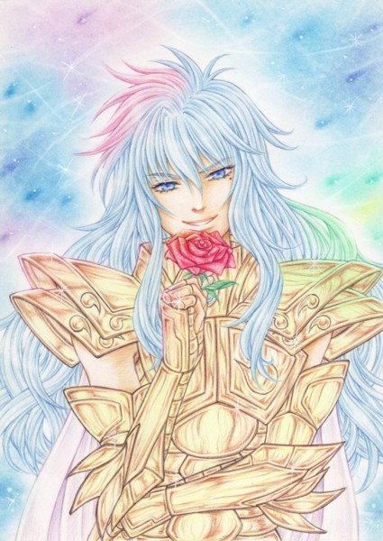 色鉛筆で黄金聖闘士を描いてみよう