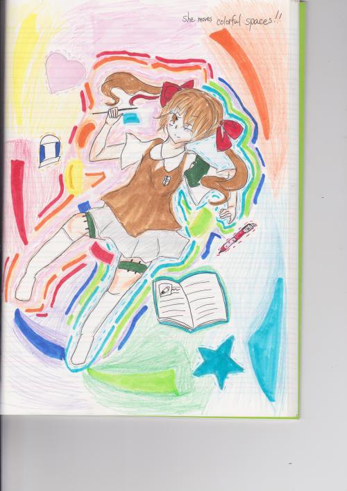she moves　colorful spaces!!!