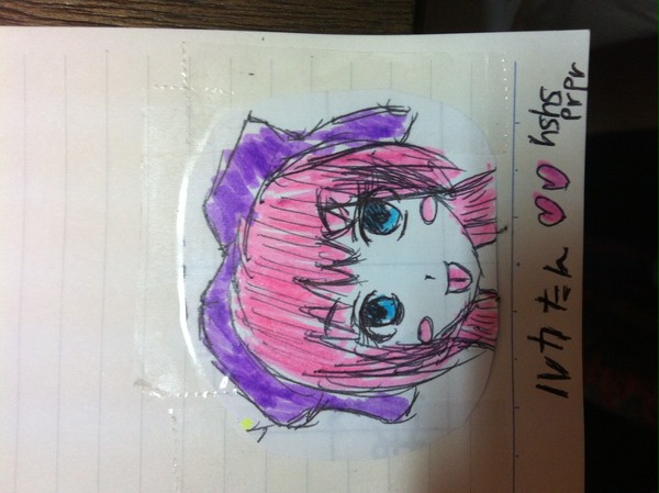 仕事中の落書き