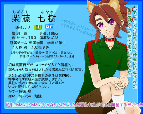 絵師イナイレ化】柴藤七樹【ていこく】
