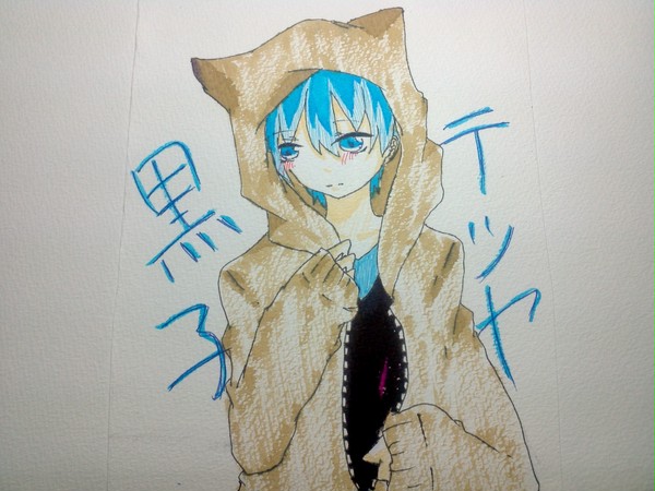 猫耳フードの黒子ちゃん