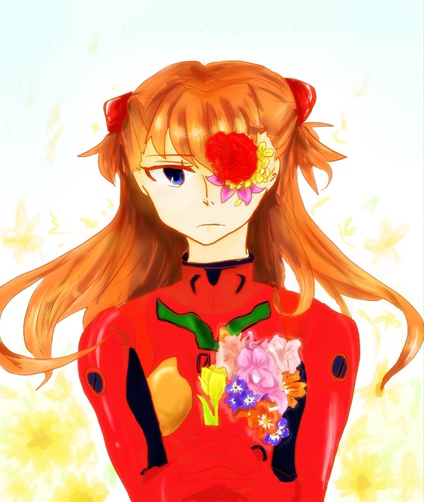 花の中の