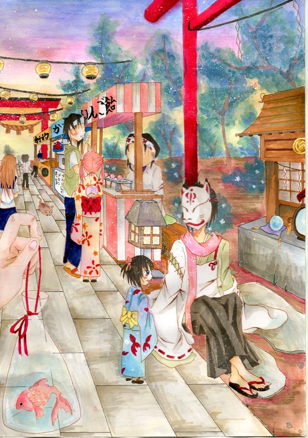 「狐のお面のお兄さん、