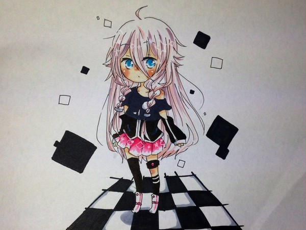IAちゃんミニキャラver描いてみました！