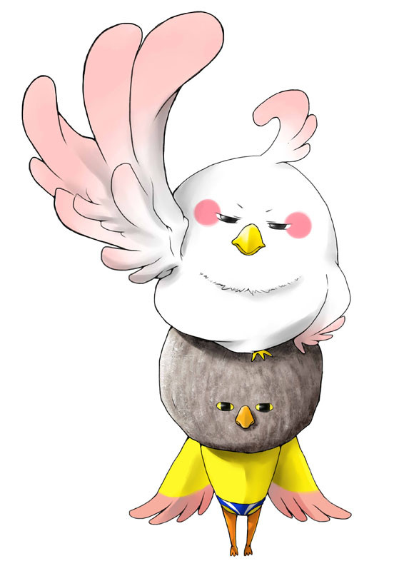 デラちゃんとイワトビちゃん。