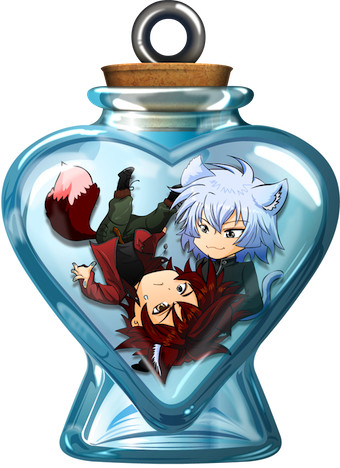 Hyoubu & Andy in the love bottle
