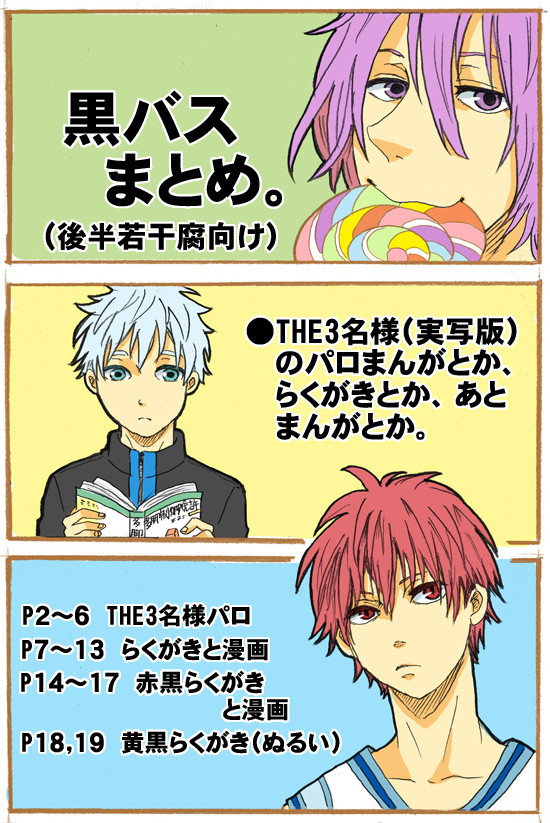 【漫画とか】黒バスまとめ【腐向け】