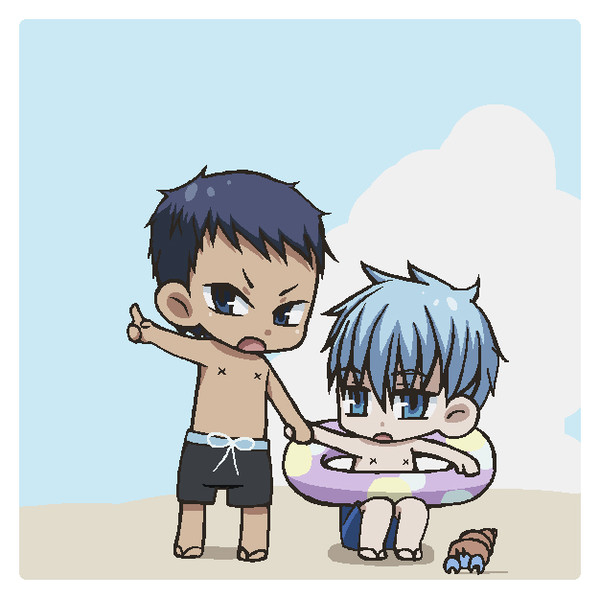 青黒ちゃん海へ行く