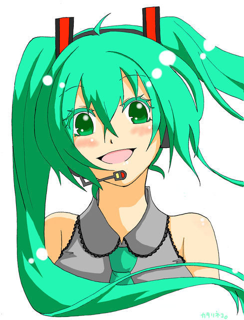 アニメ塗りミク