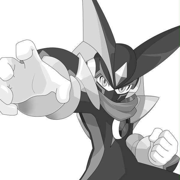 【白黒】フォルテクロスロックマン
