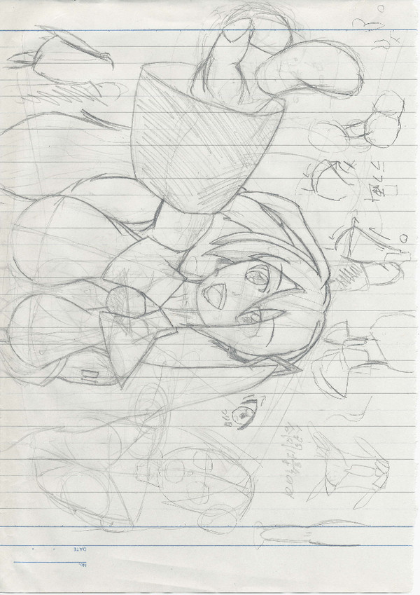 初音ミクをアナログで描いてみた。番外編