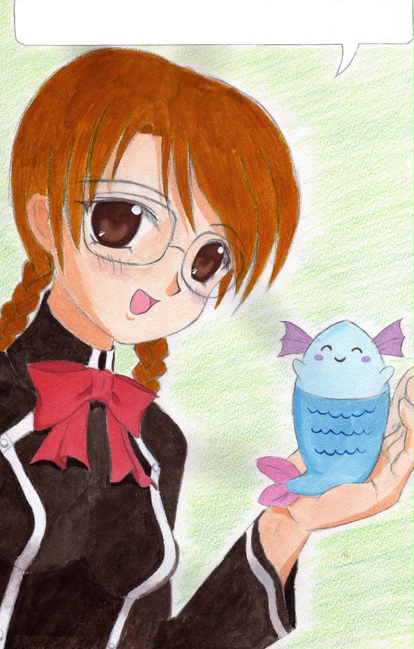 QMAのクララさん　　と青魚