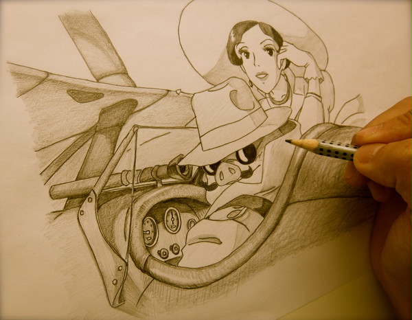 【模写】紅の豚 Porco Rosso