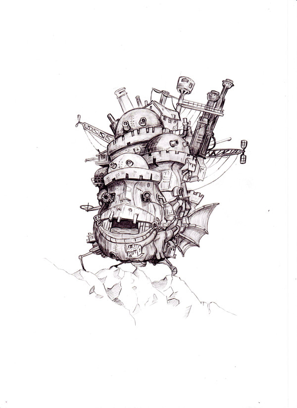 ハウルの動く城(模写)