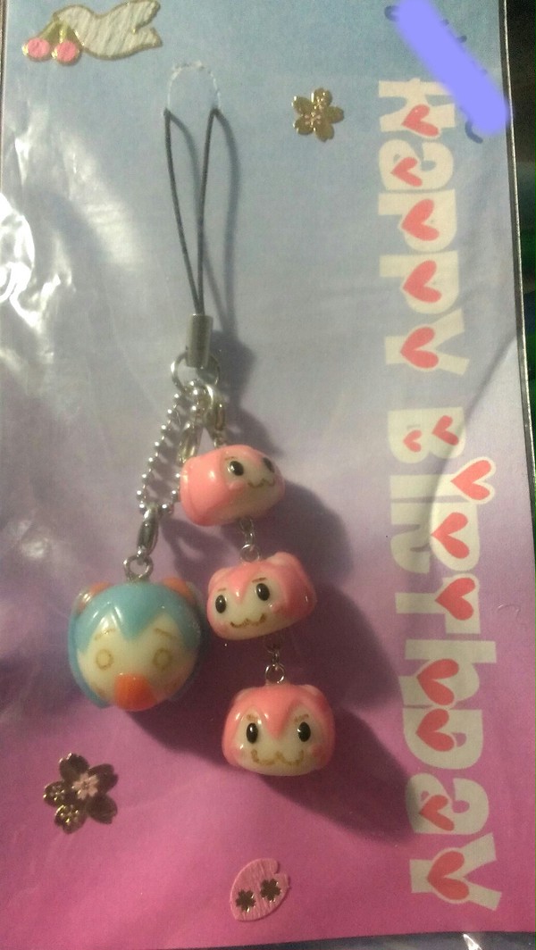 樹脂粘土でミクまんキーホルダー