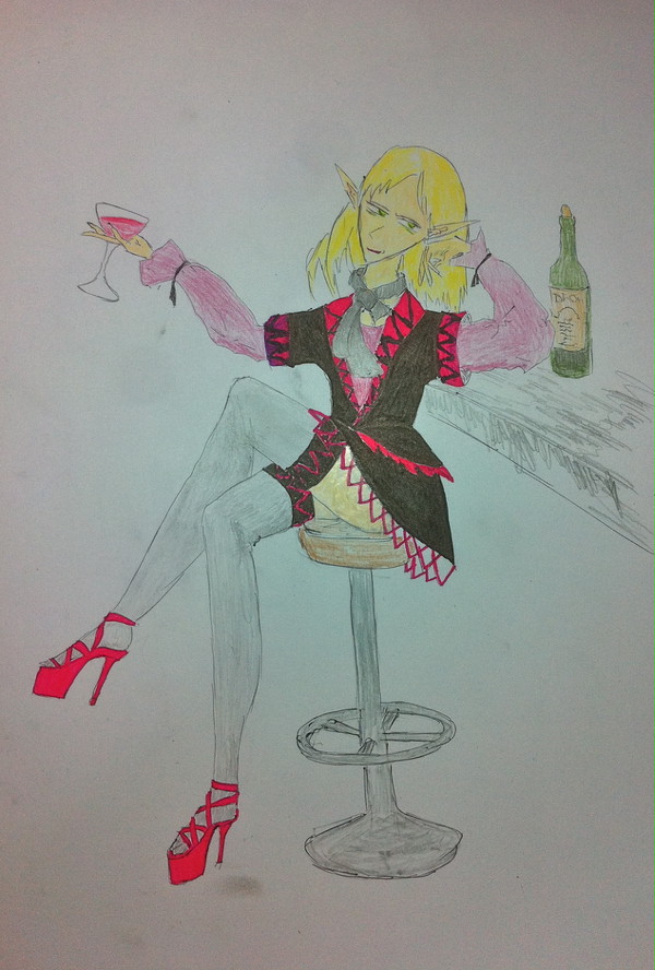 アンニュイな水橋さんが描きたかった