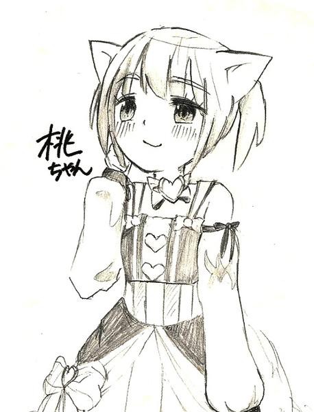 三津咲☆小桃さんのアバターをイラスト化