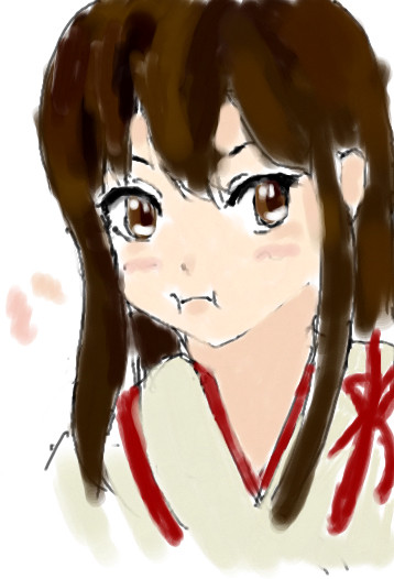 チャットで赤城さん描いてみた