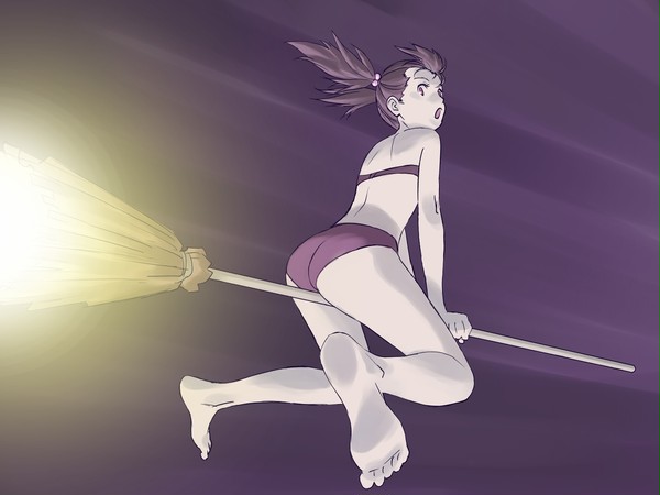 箒に乗って