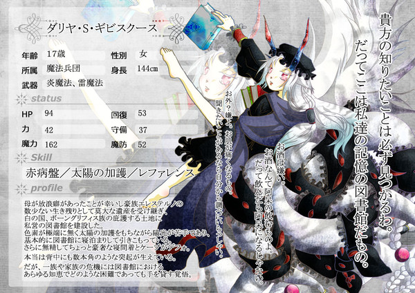 【七つの国】ダリヤ・S・ギビスクース【第6期】