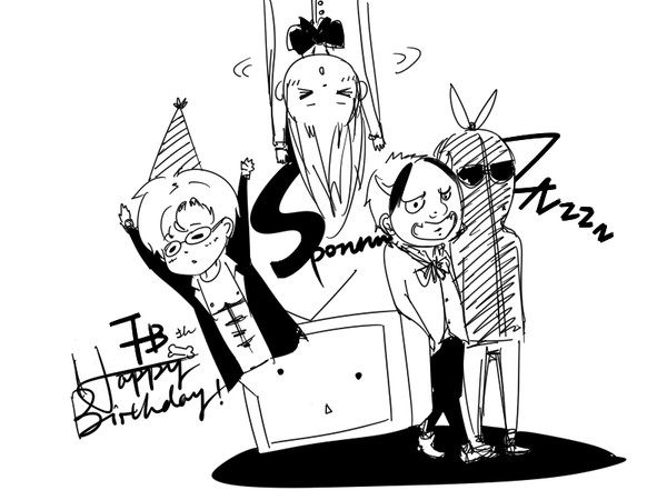 四周年おめとハピバー