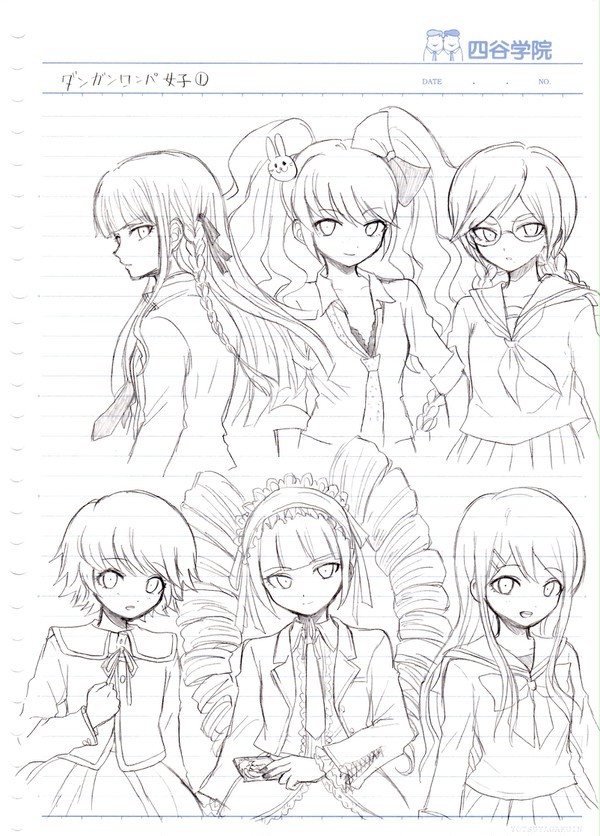 女子＆十苗落書き