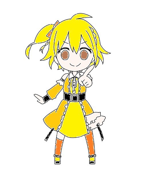 モモちゃんを塗らせて頂いた