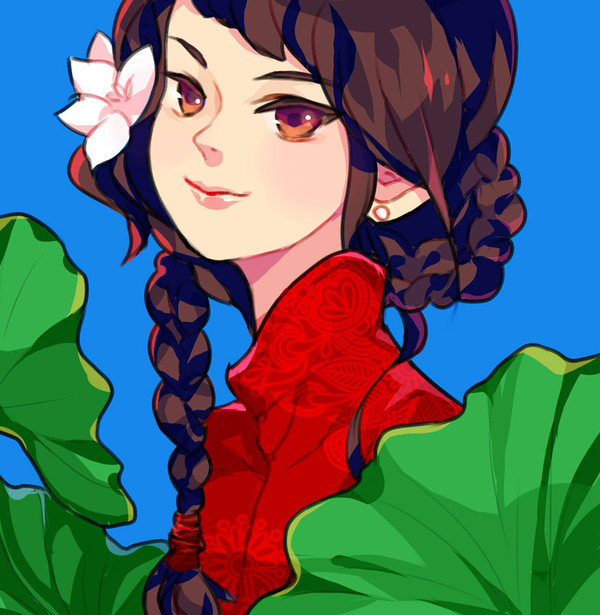 女の子-China