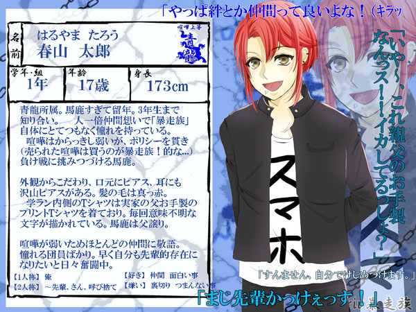 【ぴく暴】春山　太郎【キャラシ】
