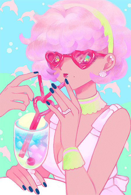 ピンクイルカの海
