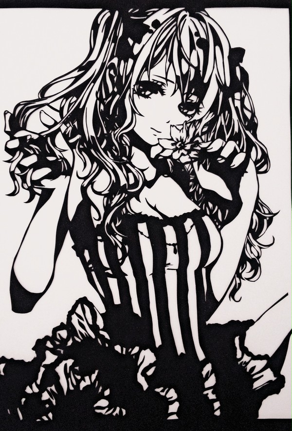 初音ミク *切り絵