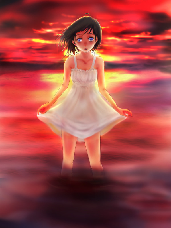 燃えるような