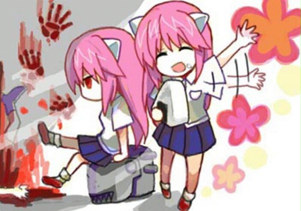 エルフェンリート：ルーシーさんとニューちゃん2