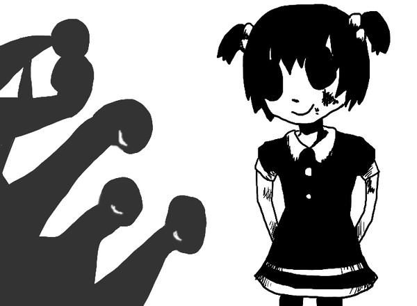 パパ　ごびょうきで　しんじゃったんだって。