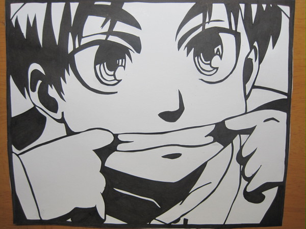 子供エレン←切り絵