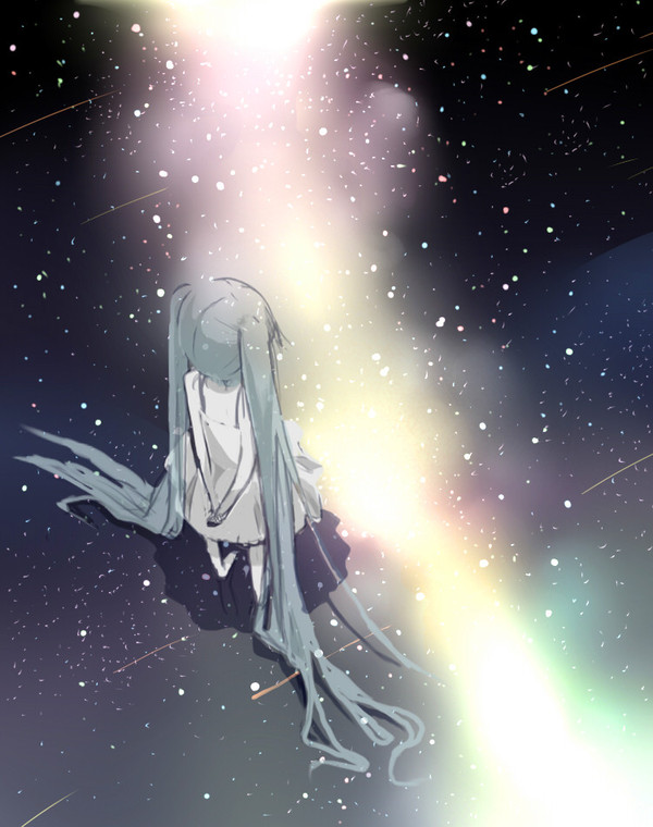 夜空に 初音ミク