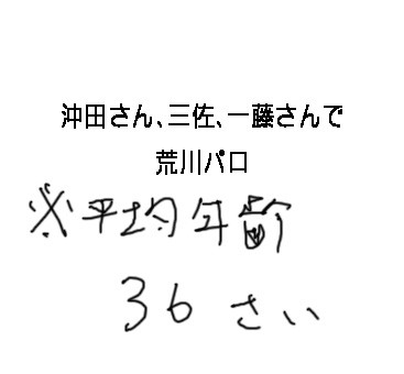 中年たちで荒川トレース