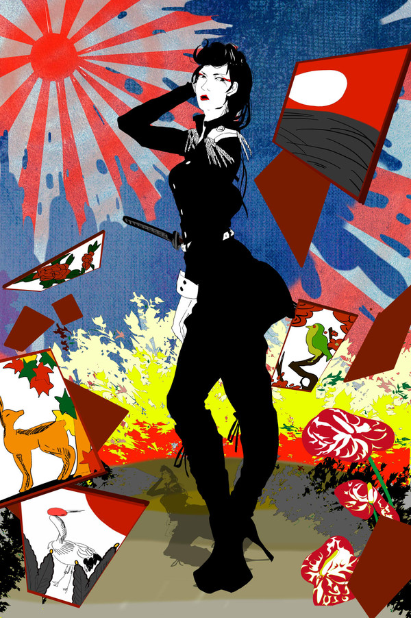 軍服女子